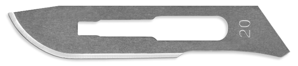 Picture of #20 Stainless Steel Scalpel Blades - Box of 100