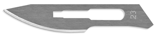 Picture of #23 Non-Sterile Carbon Steel Scalpel Blades - Box of 100
